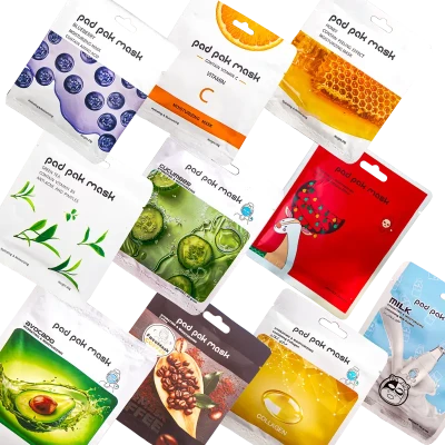 ماسک ورقه‌ای صورت پد پاک (Pad Pak) سری درمانی و تخصصی (ضد جوش، روشن‌کننده و کلاژن)